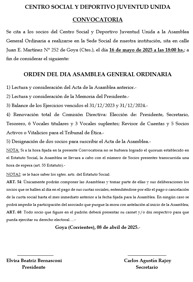 un dia convocatoria