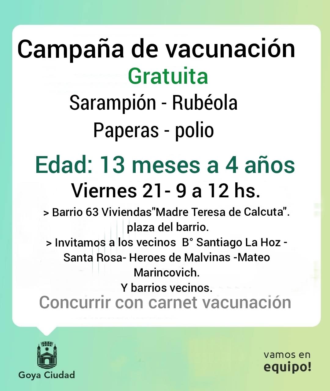 vacunacion gratuita