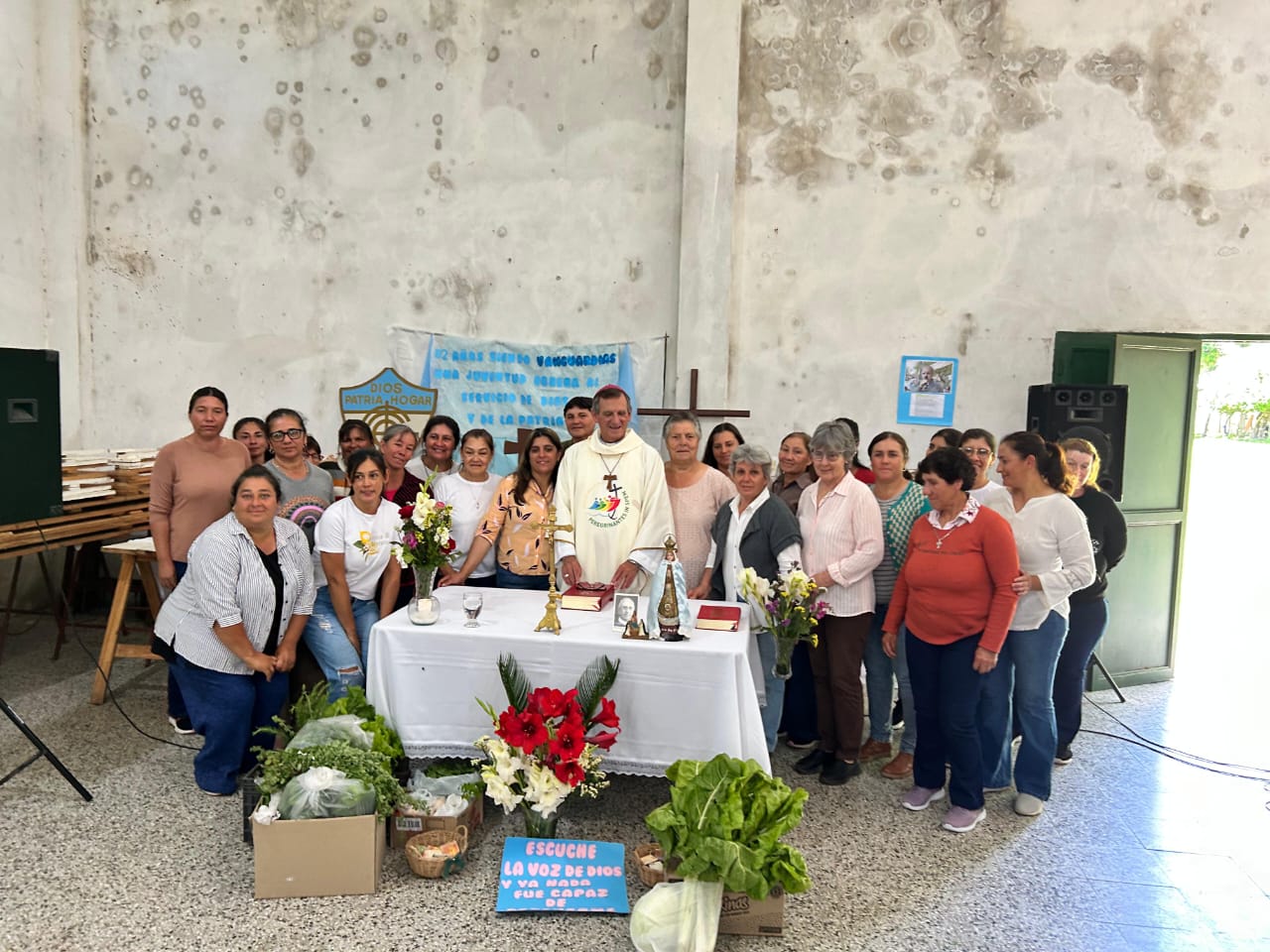MONSEÑOR CANECIN DESTACA LA "VITALIDAD Y SABIDURÍA" EN ENCUENTRO DE VANGUARDIAS OBRERAS EN GOYA