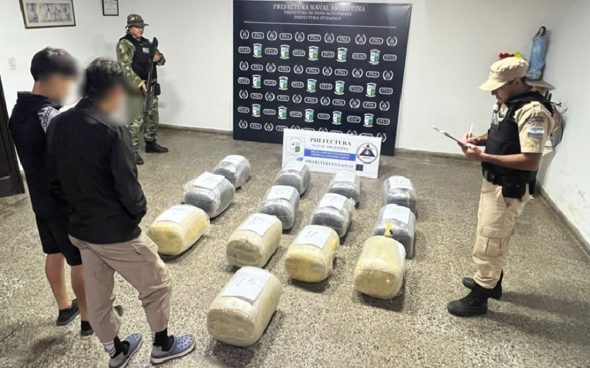 Plan Paraná: Prefectura incautó drogas por más de 950 millones de pesos en Corrientes y Misiones