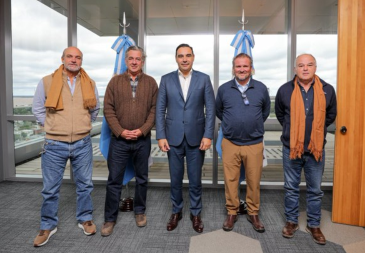 VALDÉS RECIBIÓ AL PRESIDENTE DE LA SOCIEDAD RURAL ARGENTINA